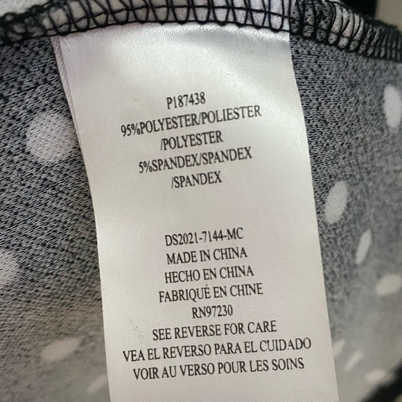 Vintage Inspired Polka Dot Stretch Wrap Dress SZ XL - Picture 5 of 5